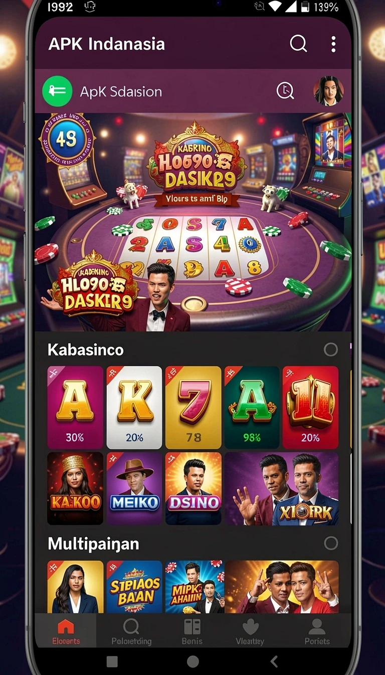 Tampilan utama aplikasi Review Aplikasi lagu777 yang intuitif dan efisien.