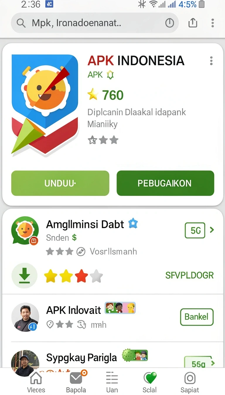 Tampilan utama aplikasi Review Aplikasi ind89 yang intuitif dan efisien.